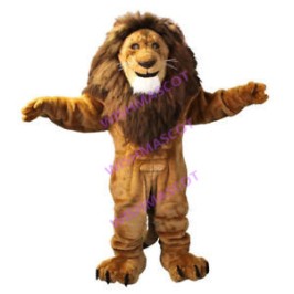 Fierce Muscular Lion King Mascot Costume