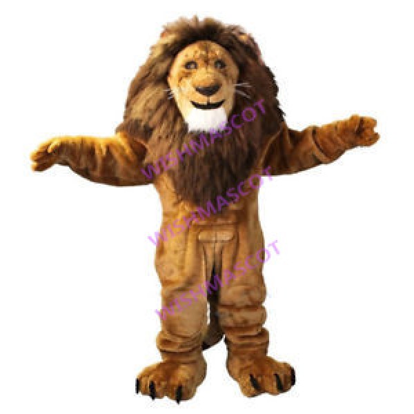 Fierce Muscular Lion King Mascot Costume
