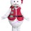 Warm Christmas Snowman Mascot Costume