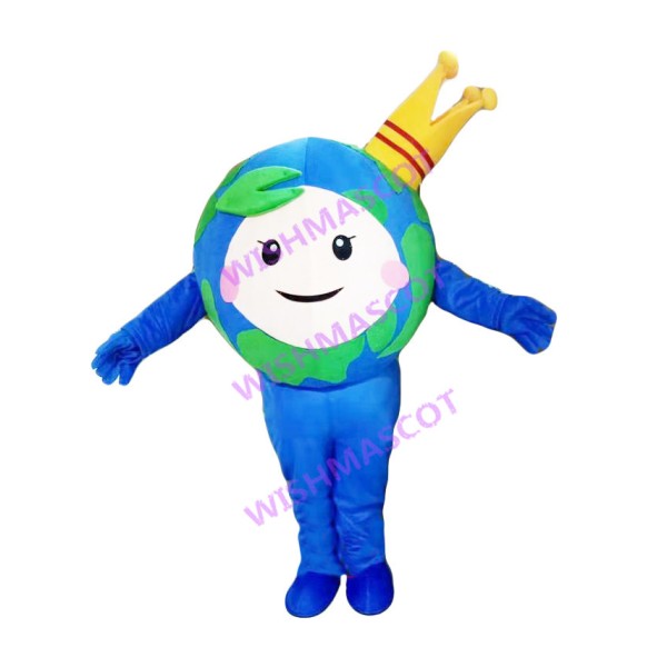 Crown Earth Mascot Costume