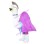 Stylish Punk Ostrich Mascot Costume