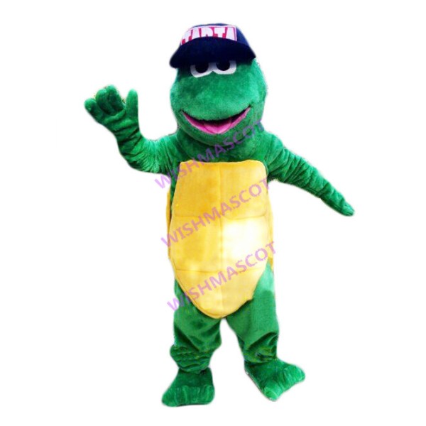 Green Monster With Shell Mascot Costume