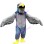 Staring Red-eyed Eagle Mascot Costume