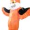 Gnashing Orange Eagle Mascot Costume