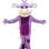 Farm Purple Cow Mascot Costume