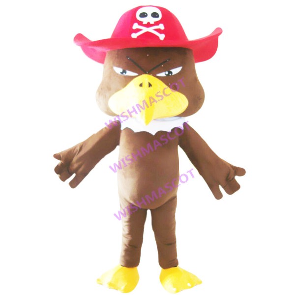 Stern Pirate Eagle Mascot Costume