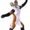 Dancing Wolf Mascot Costume