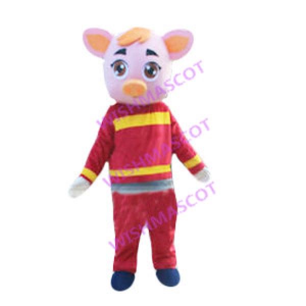Firemen Pig Mascot Costume