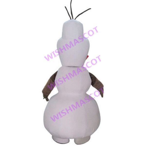 Kind Cheerful Snowman Olaf Mascot Costume