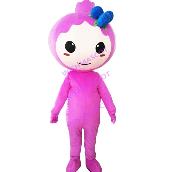 Blueberry Doll Mascot Costume