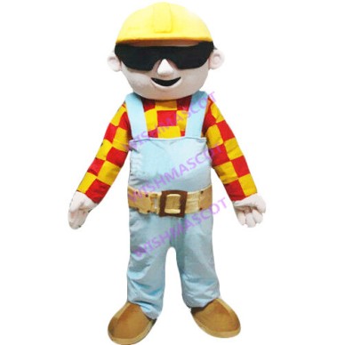 Construction Company Manager Mascot Costume
