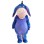 Sluggish Blue Donkey Mascot Costume