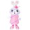 Matte Lace Bunny Mascot Costume