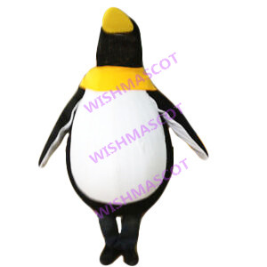 Looking Up Penguin Mascot Costume