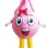 Pink Water Drop Mascot Costume