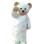 Plush Salute Bear Mascot Costume