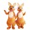 Twin Kangaroo Sisters Mascot Costume