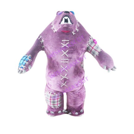 Roaring Purple Patch Bear Mascot Costume