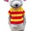 Regular Striped Mouse Mascot Costume