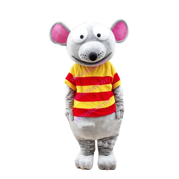 Regular Striped Mouse Mascot Costume