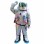 Silver Gray Spaceman Mascot Costume For Adult