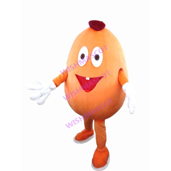 Orange Bandaged Papaya Mascot Costume