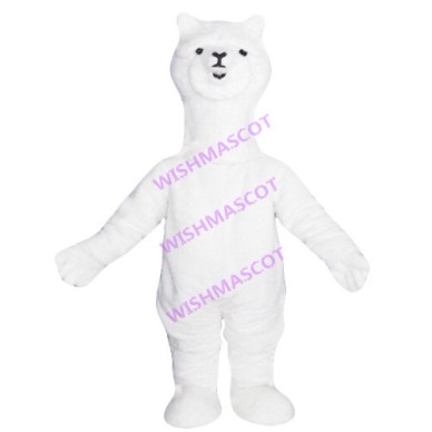 Comical Plush Alpaca Mascot Costume