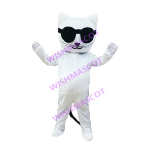 Disco Dancing Sunglasses Cat Mascot Costume