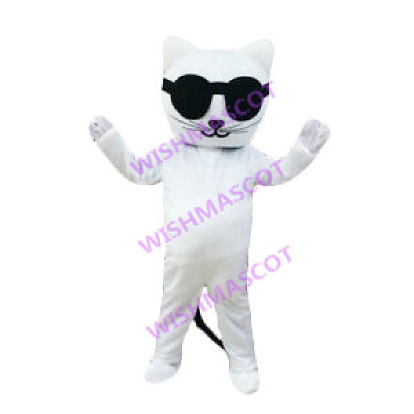 Disco Dancing Sunglasses Cat Mascot Costume