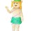 Primitive Savage Mascot Costume With Leaf Skirt