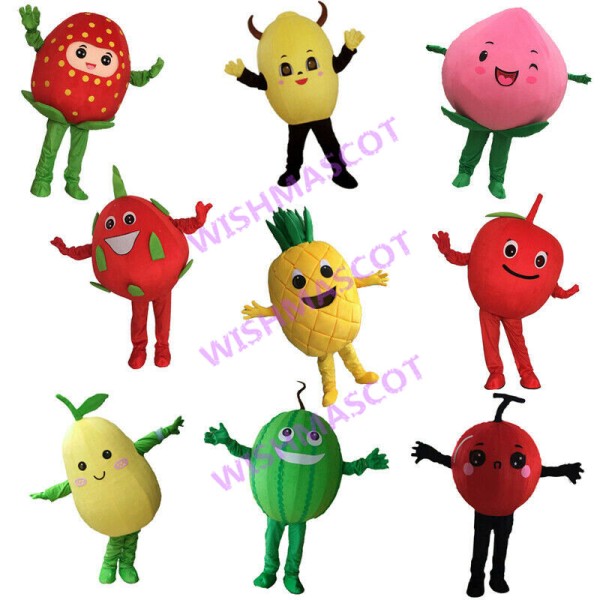 Various Shapes Of Fruits Mascot Costume