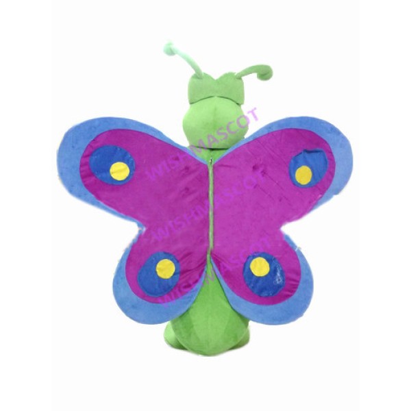 Pretty Green Butterfly Mascot Costume
