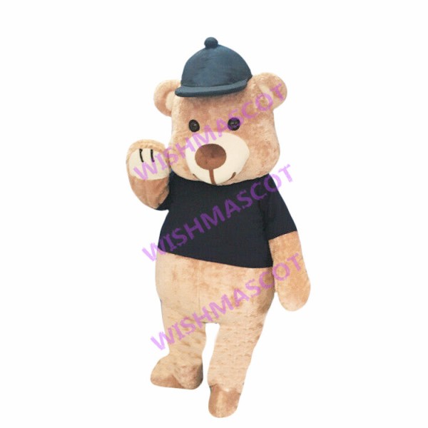 Brown Bear Mascot Costume Over The Moon