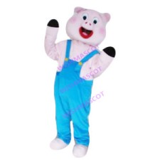 Jolly Plush Material Pig Mascot Costume
