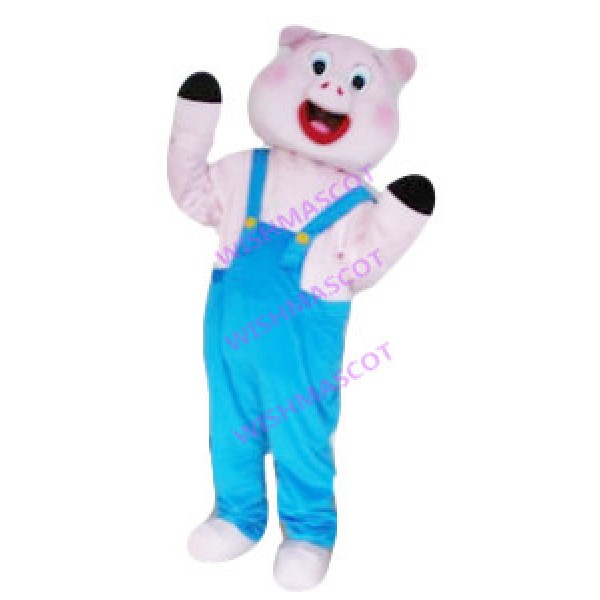 Jolly Plush Material Pig Mascot Costume