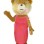 Housewife Bear Wearing Long Apron Mascot Costume