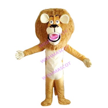 Shocked Dumb Lion Mascot Costume