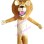 Shocked Dumb Lion Mascot Costume