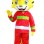 Mighty Selfless Fireman Tiger Mascot Costume