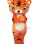 Hesitating Disturbed Little Tiger Mascot Costume