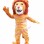 Amicable Muscular Lion Mascot Costume