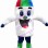 Crumpled Colored Crayon Mascot Costume
