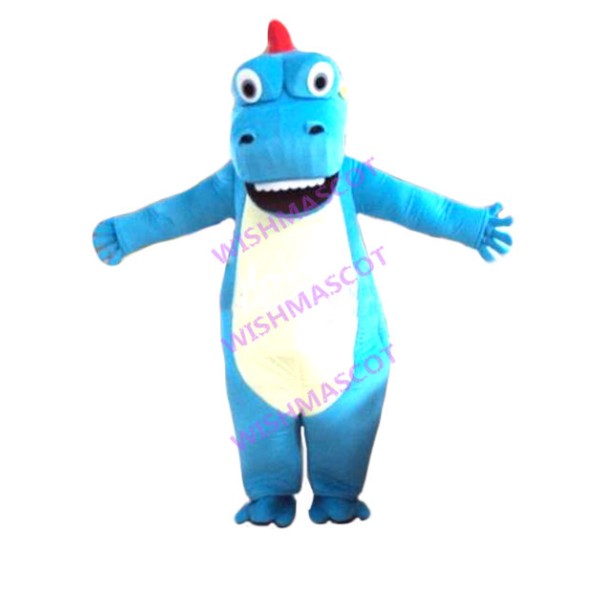 Barbed Blue Stegosaurus Mascot Costume
