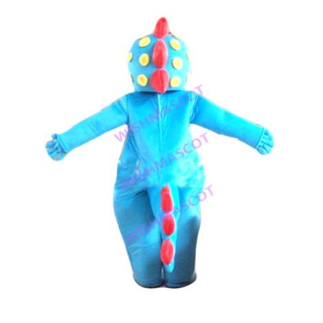 Barbed Blue Stegosaurus Mascot Costume