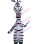 Walking Stupid Zebra Mascot Costume