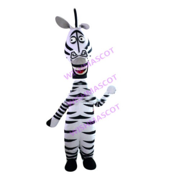 Walking Stupid Zebra Mascot Costume