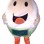 Round Smooth Tooth Mascot Costume