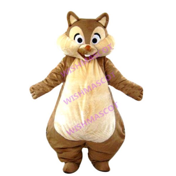 Friendly Chipmunk Mascot Costume