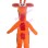 Orange Short Legs Giraffe Mascot Costume