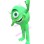 Horned Green Single-eyed Monster Mascot Costume